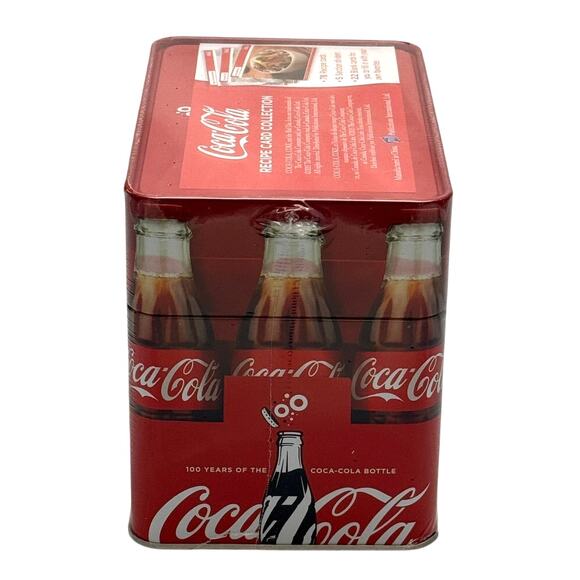 Coca-Cola Recipe Card Collection Tin New Sealed 2015 78 Cards, 22 Blanks & Tabs - Picture 4 of 6